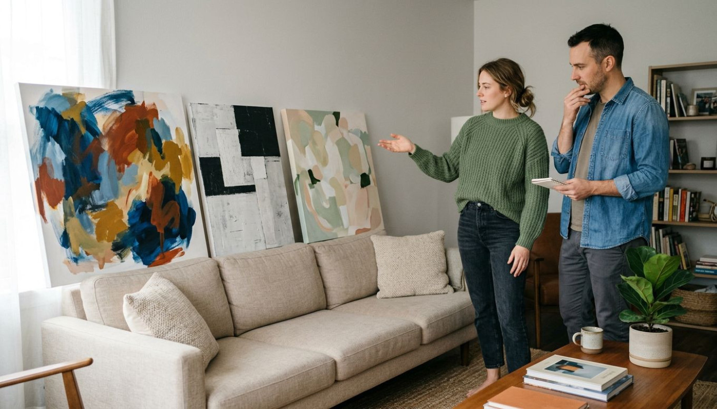 Comment choisir le tableau abstrait idéal pour votre salon ?