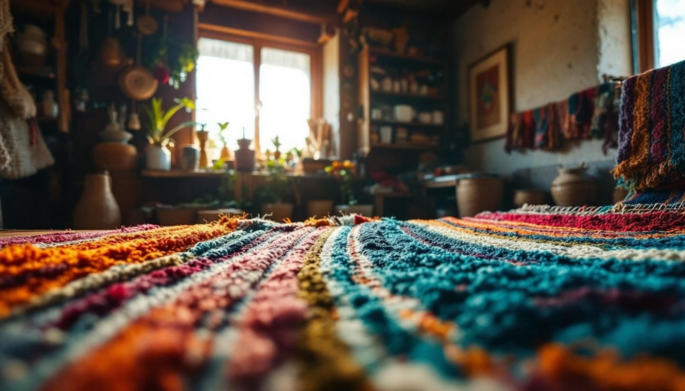Explorez les secrets de la création de tapis en ateliers locaux